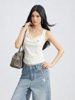Star Pleated Slim Tank