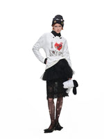 Lace Layered Mini Skirt
