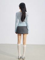 Ice Silk Hollow Knit Top