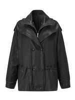 Urban Textured PU Down Jacket