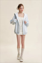 Pink & Blue Organic Fleece Hoodie
