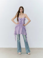 Ruffle Chiffon Cami Dress