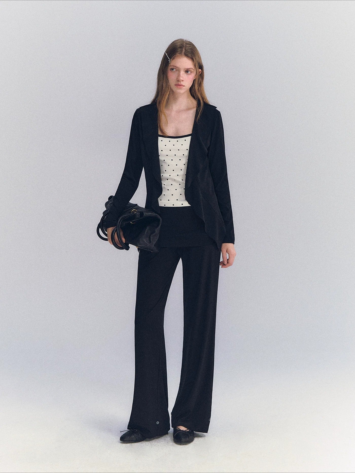 Draped Ruffle Cardigan