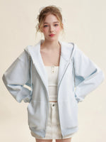 Pink & Blue Organic Fleece Hoodie