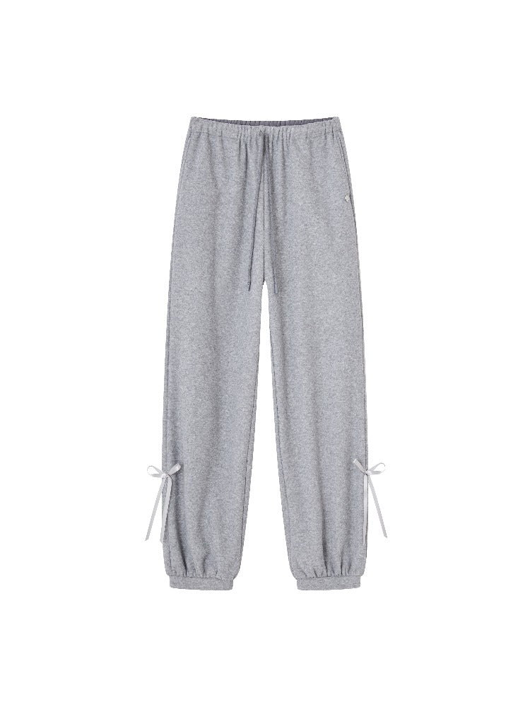 Fleece Cuffed Lantern Casual Pants