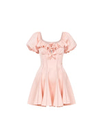 Florette Satin Chiffon Dress