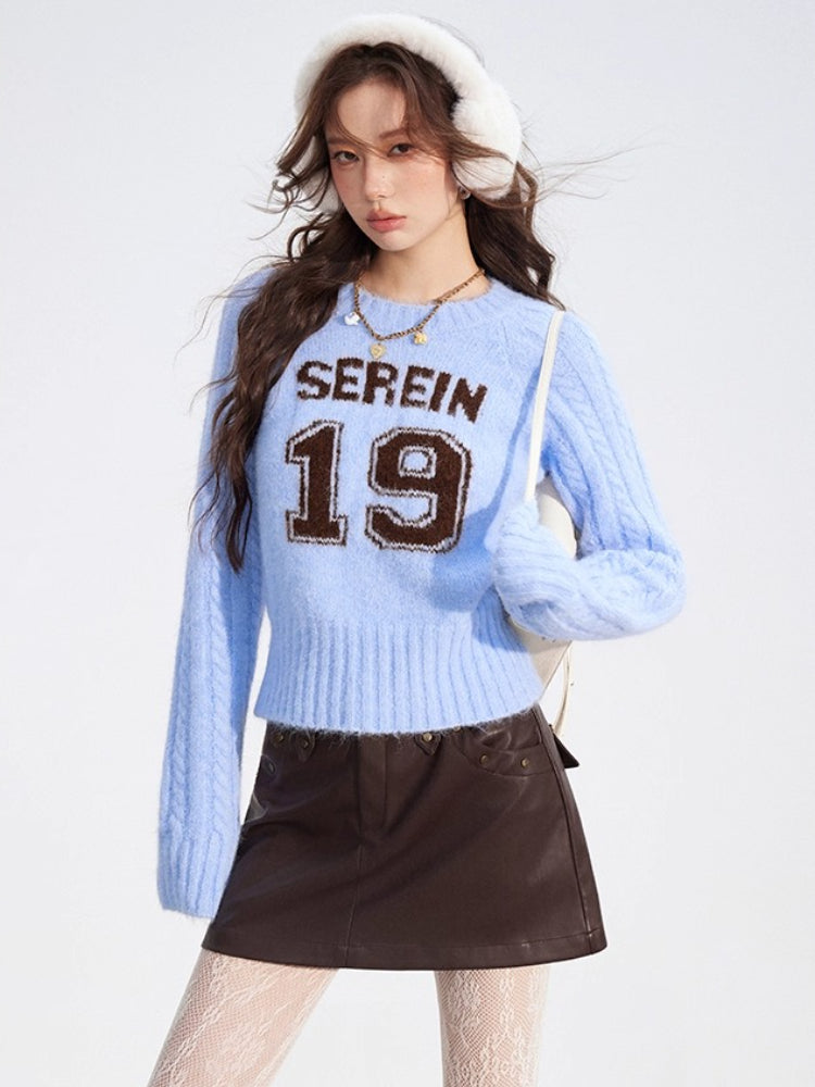 Studded Faux Leather A-Line Skirt