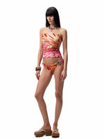 Floral Print Twist Knot Bikini