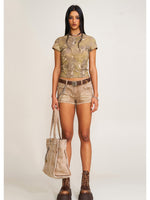 Vintage Hurricane Fade Body Tee Hurricane Camouflage