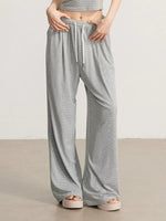 Navy & Gray Striped Tank Pants Set