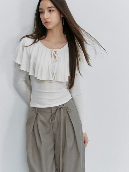Pleated Wide Leg Pants