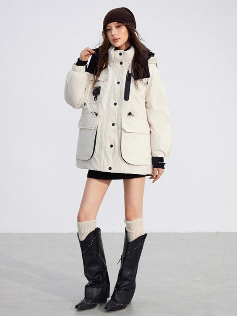 Windproof Hooded Down Jacket