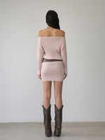 Thin One-shoulder Oblique-shoulder Button Dress