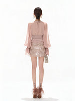 Sequin Mermaid Mini Skirt