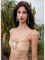 Sheer Lace V-Neck Cami Top