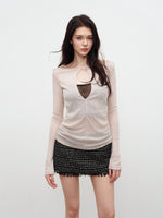 Lace Layered Long Sleeve Top