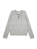 Wool Blend Cable Knit Hoodie and Pants Set