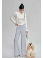 V Waist Straight Pants