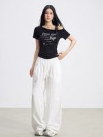 Butterfly Off-Shoulder Tee