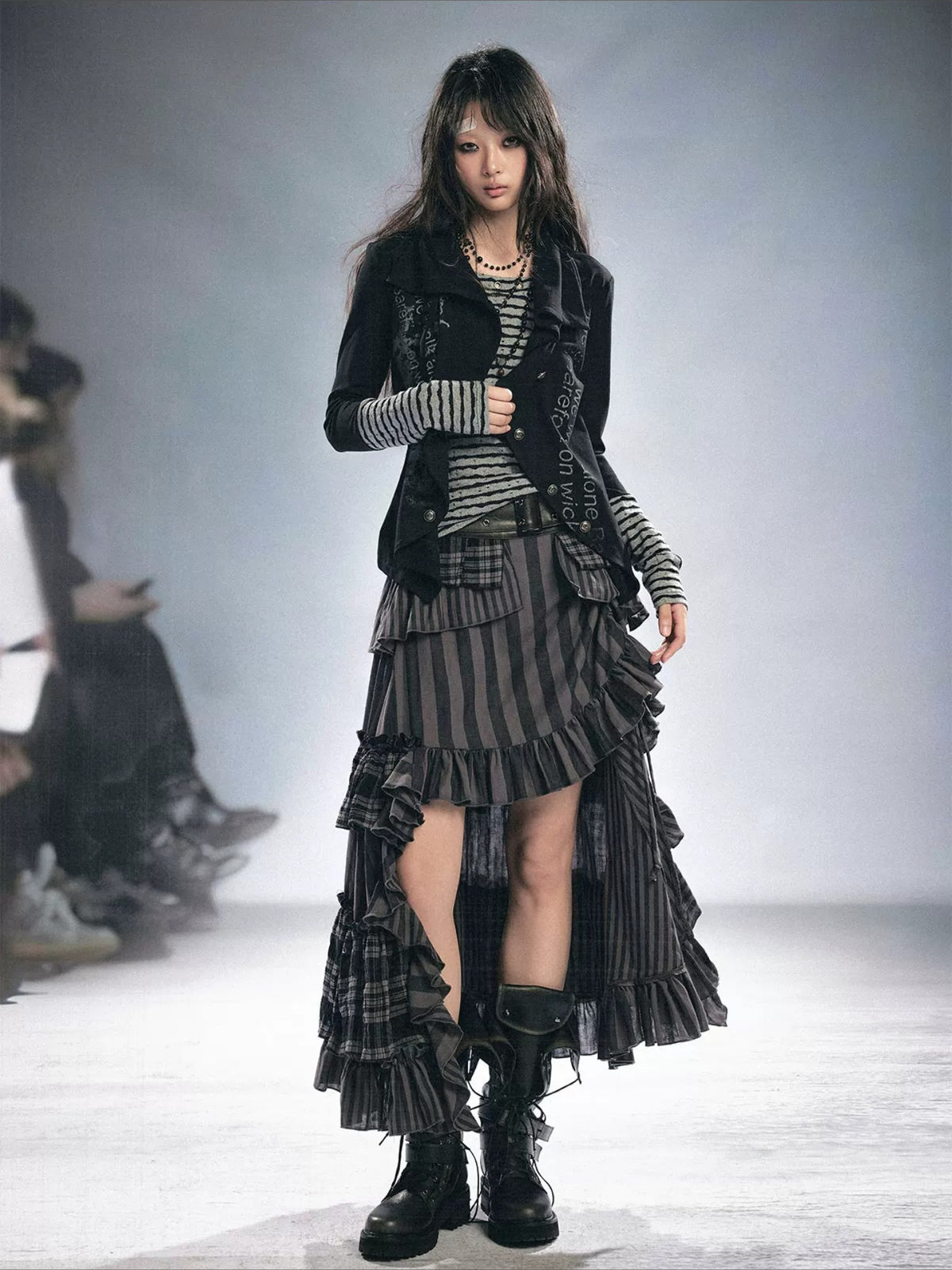 Punk Layered Knit Top