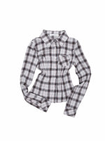 Plaid Shirt & Skort Set