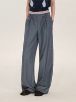 Plaid Trim Bow Detail Trousers