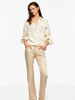 Satin Flare Pants
