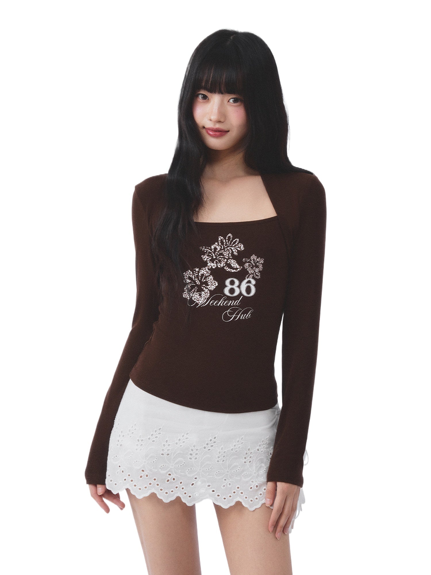 Square Neck Layered Tee