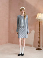 Polka Dot Knit Two-Piece Set