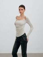 Ruched Halter Top