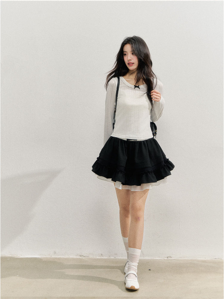 Textured Long-sleeve T-shirt Base Layer