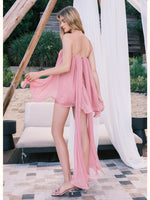 Chiffon Tube Top Dress