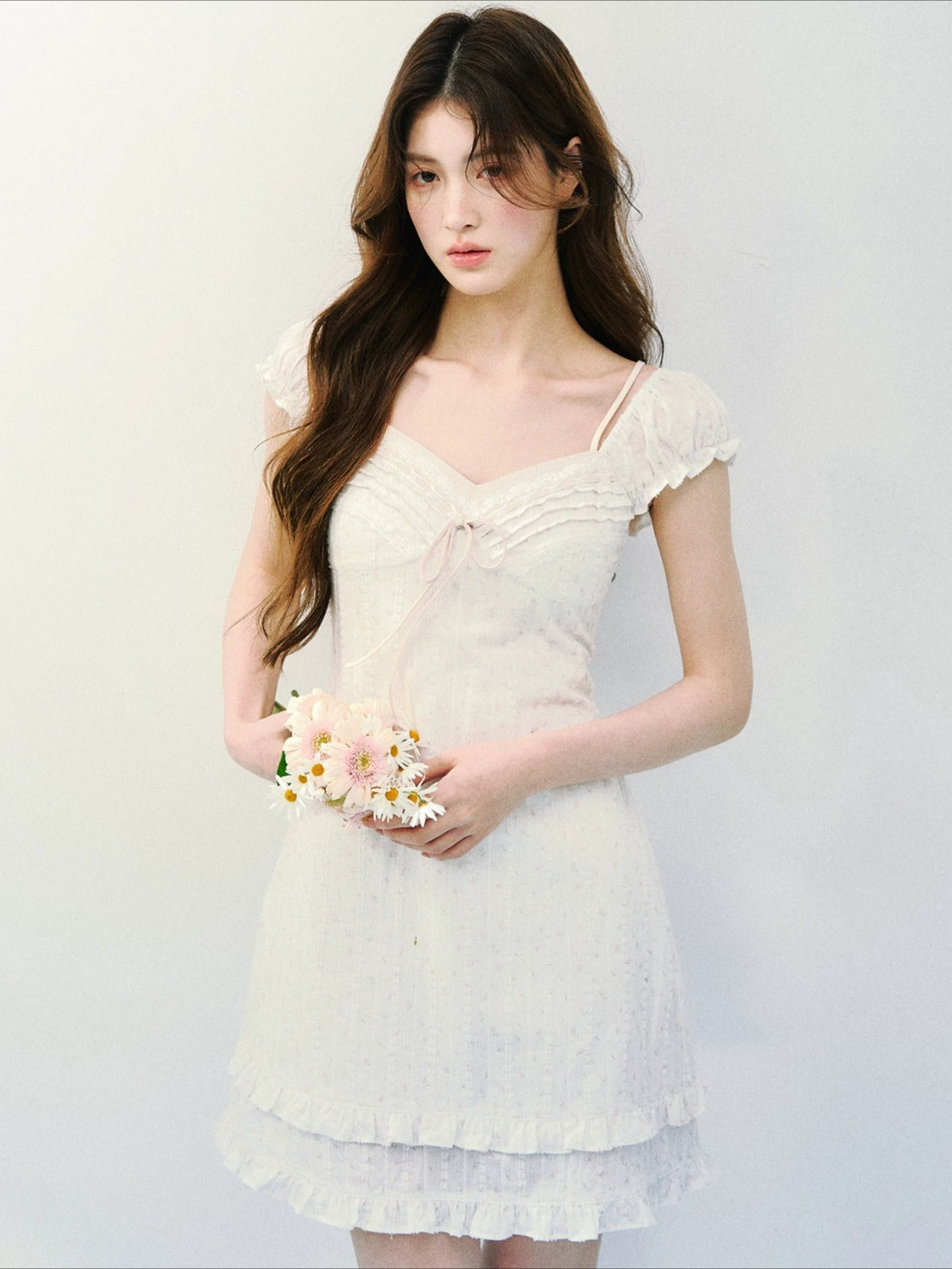 Floral Square Neck Dress