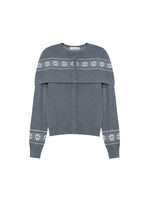 Fair Isle Knit Cape Sweater