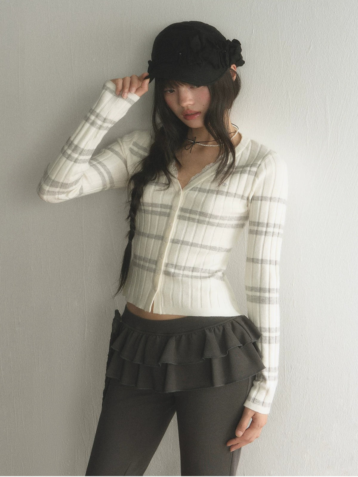 Striped Knit Cardigan
