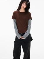 Faux Layered Stripe Tee