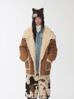 Reversible Shearling Toggle Jacket