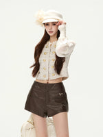 Tweed Puff Sleeve Jacket