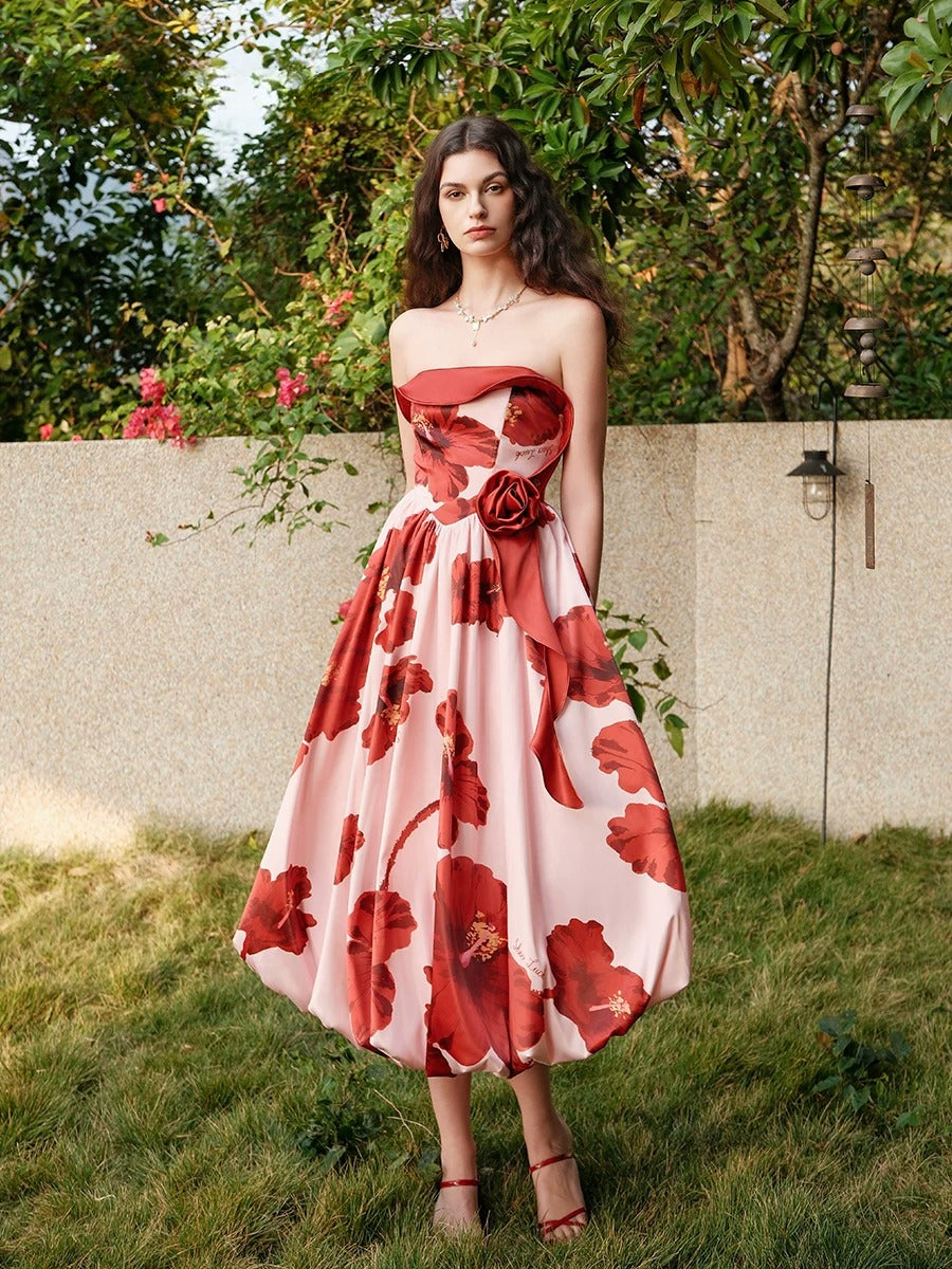 Bloom Satin Dress