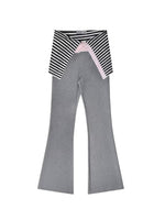 DeD-moji Foldover Flared Knit Yoga Pants