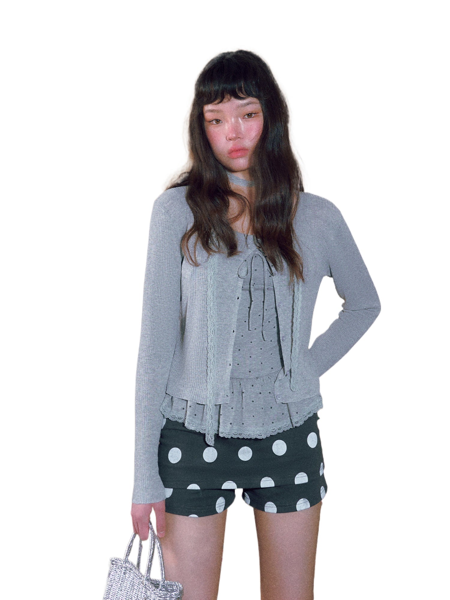 Polka Dot Lace Twinset