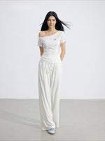 Off-Shoulder Drape Set