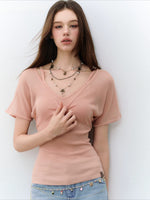 X-Line Layered V-Neck T-shirt