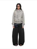 Double-Breasted Utility Cropped Jacket