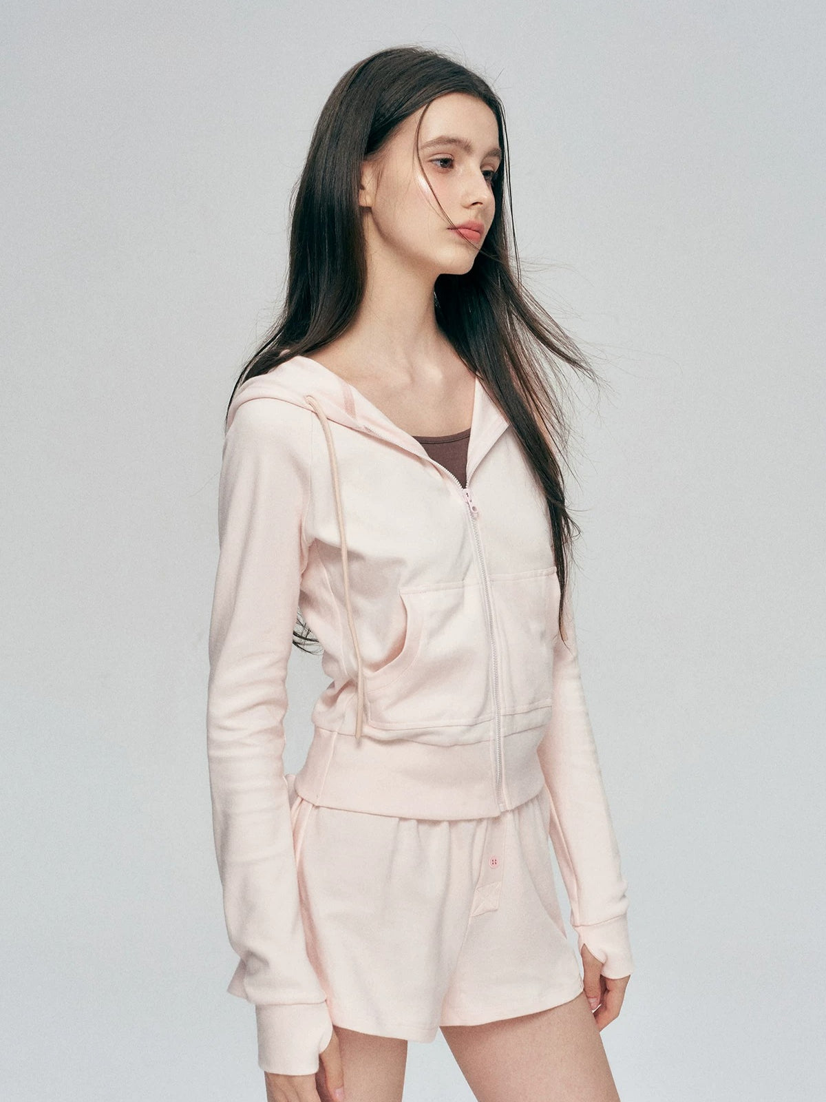 Contrast Hooded Sweatshirt