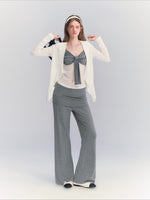Foldover Straight Pants