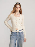 Layered Halter Neck Knit Sweater