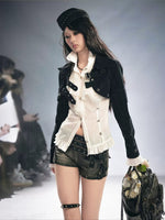 Gothic Ruffle Blouse