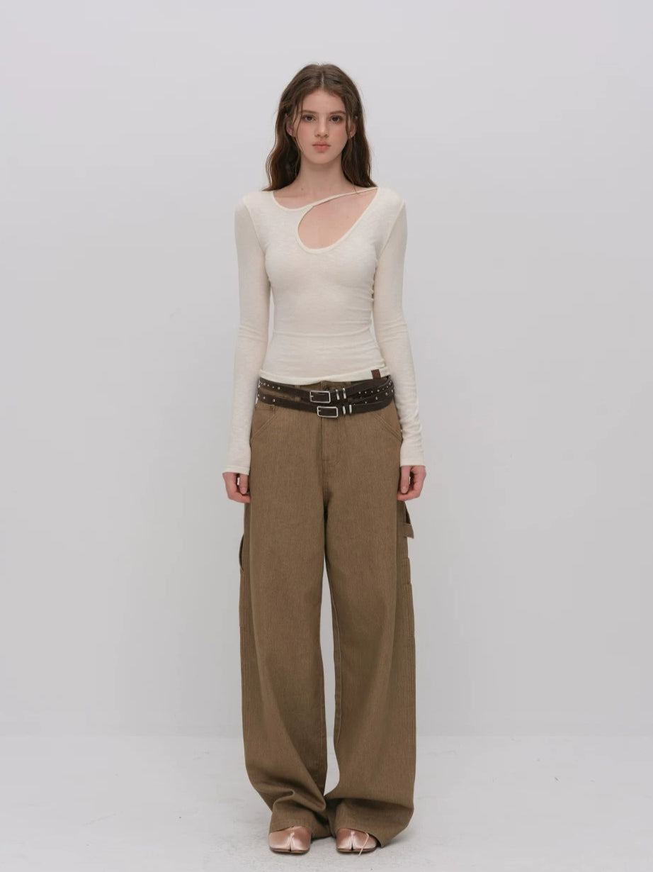 Asymmetric Cutout Top