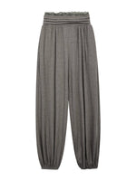 Lace Trim High Waisted Balloon Pants